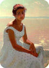 Ниеминен Ф.Э."Портрет женщины в белом платье" 1957г календарь 2009